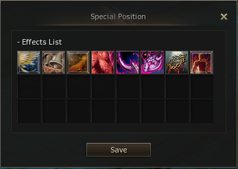 L2Vex Special Position effects list